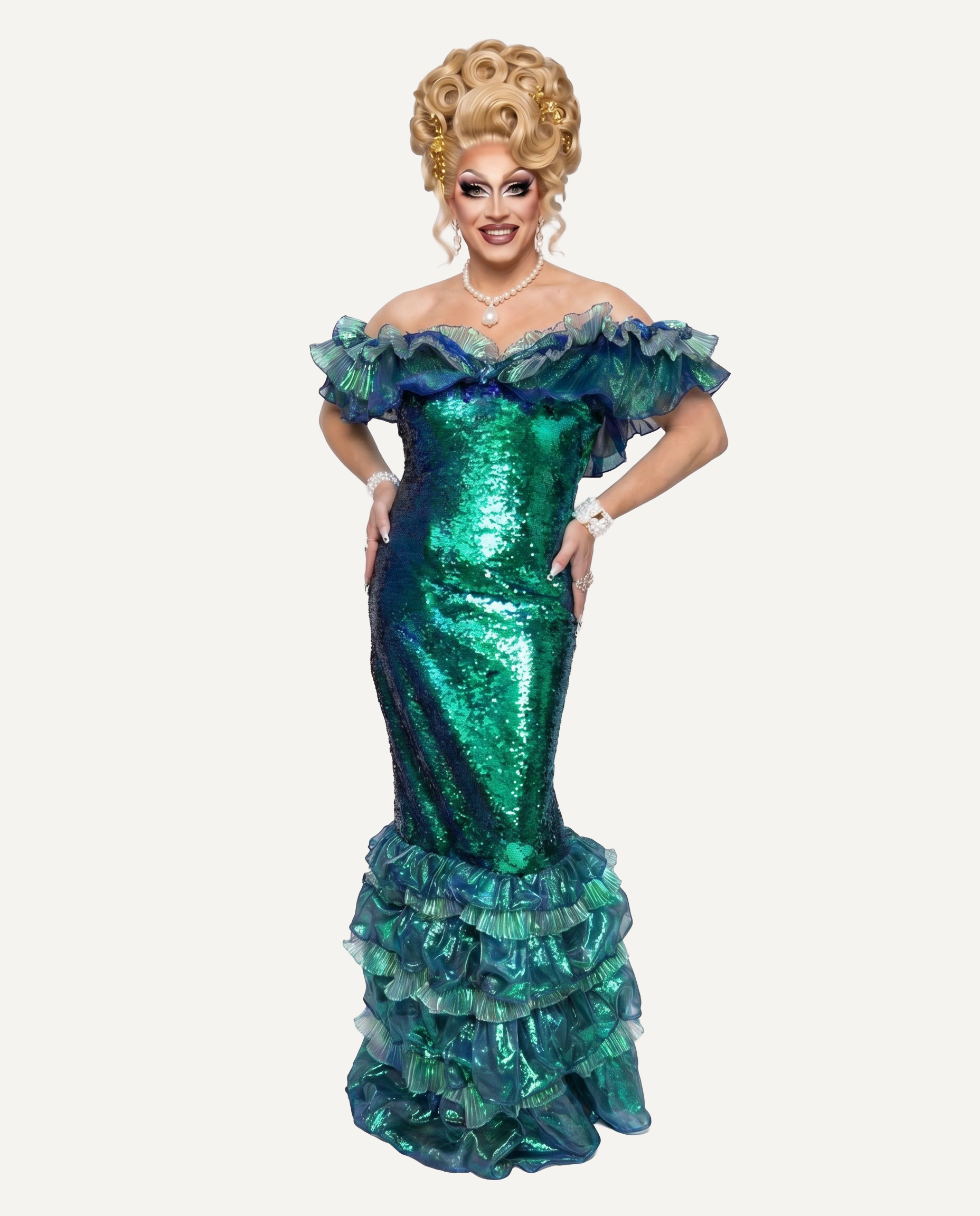 BLACK / GOLD TO MERMAID DRESS