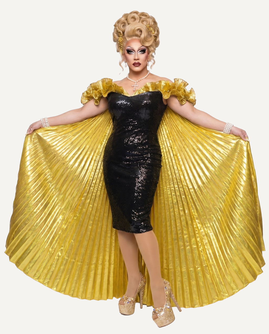 BLACK / GOLD TO MERMAID DRESS