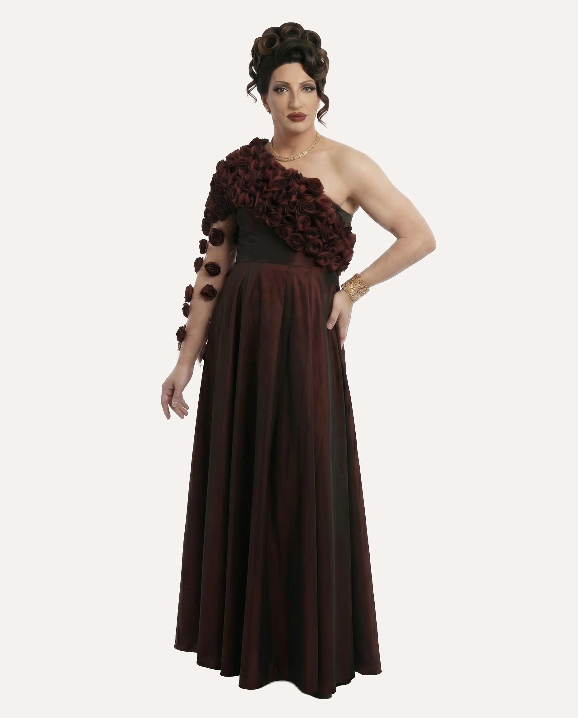 RED ROSES DRESS