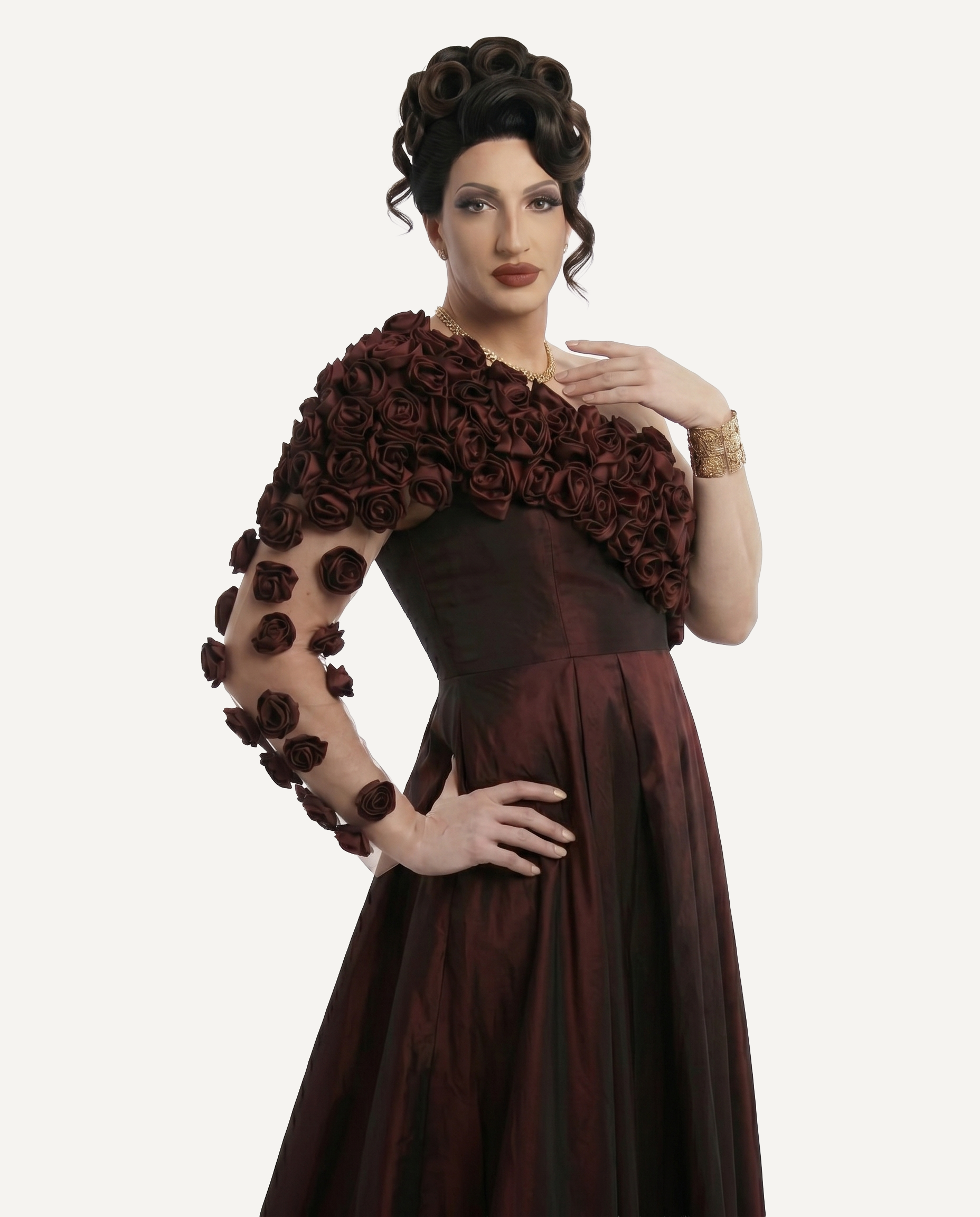 RED ROSES DRESS